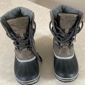 Sorel Black and Brown Winter Boots